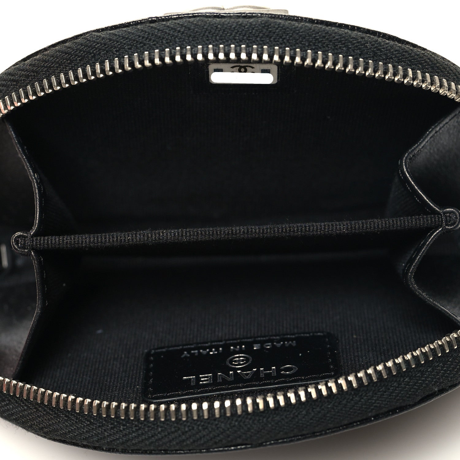 Chanel Caviar Quilted Boy Zipped Coin Purse Black 5 of 9