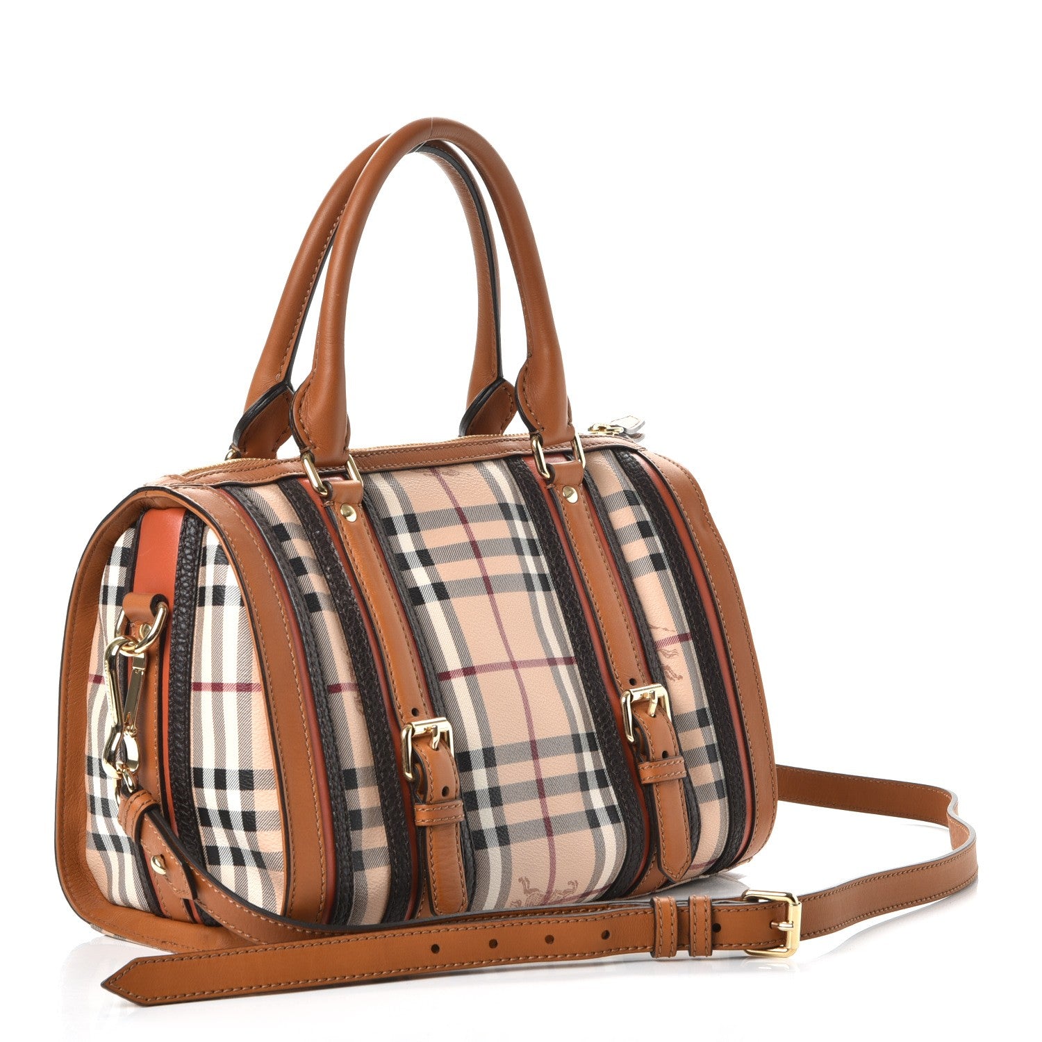 Burberry Haymarket Check Medium Alchester Bowling Bag Autumn 4 of 9