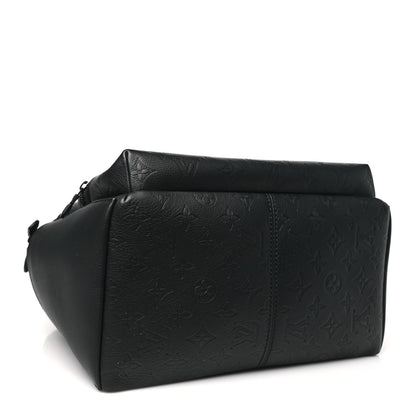 Louis Vuitton Calfskin Monogram Shadow Discovery Backpack Black 4 of 9