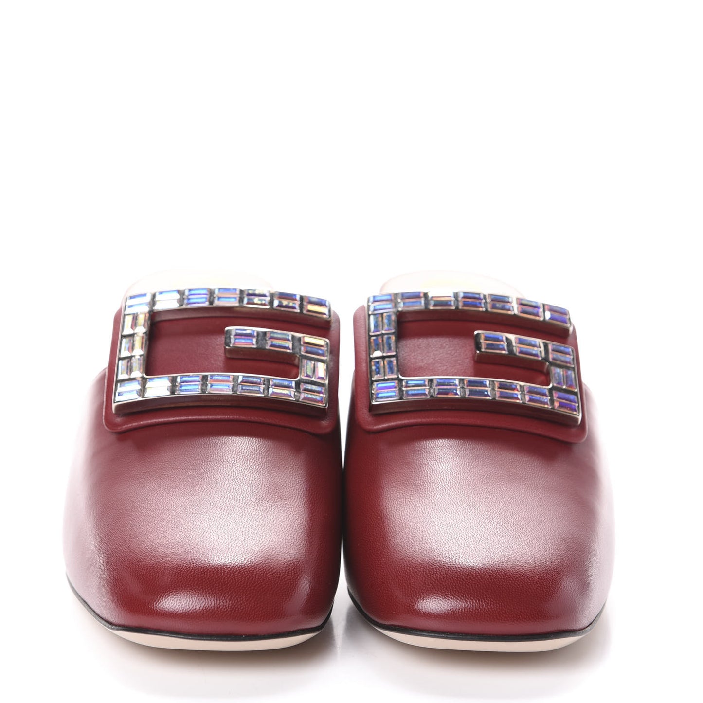 Malaga Kid Crystal Square G Madelyn Mules 37 Romantic Cerise