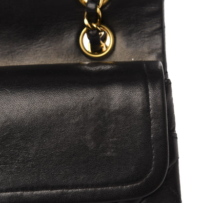 Chanel Lambskin Quilted Medium Double Flap Black 9 of 12