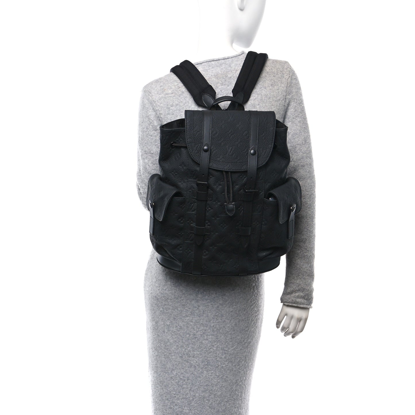 Taurillon Monogram Christopher PM Backpack Black
