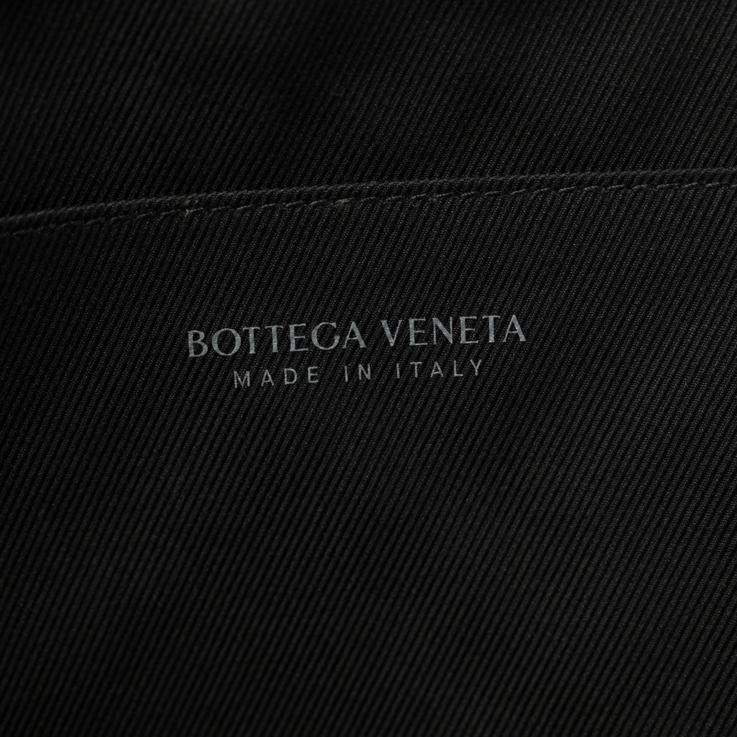 Nappa Intrecciato Flat Zip Pouch Black