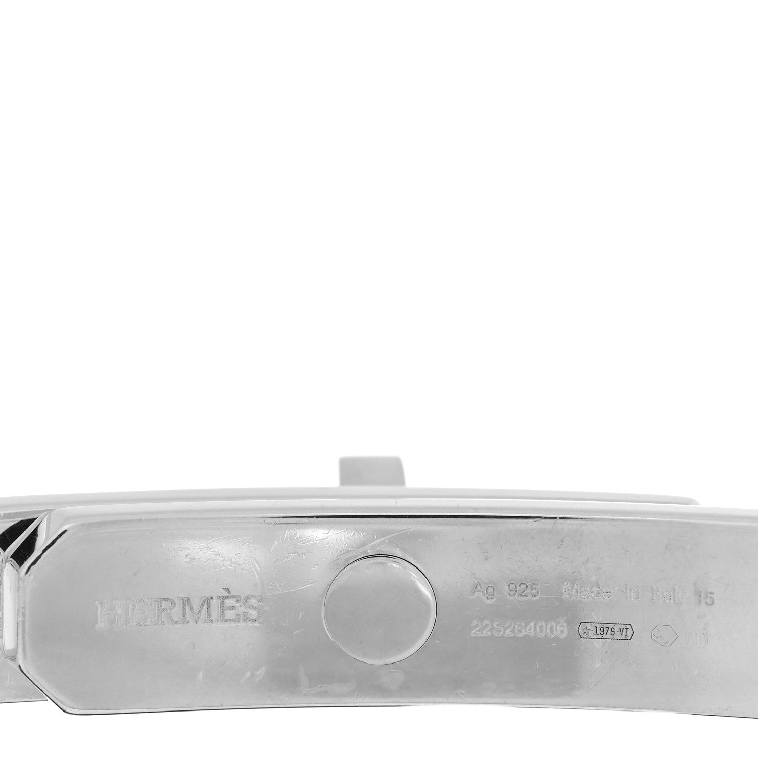 Hermes Sterling Silver Kelly Chaine Bracelet 3 of 4