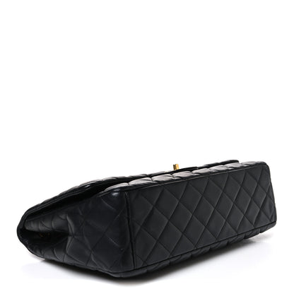 Chanel Lambskin Quilted Maxi Single Flap Black 4 of 11