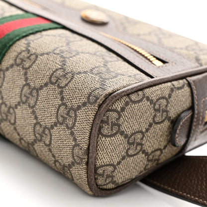 Gucci GG Supreme Monogram Web Small Ophidia Belt Bag 95 38 Dark Brown 11 of 12
