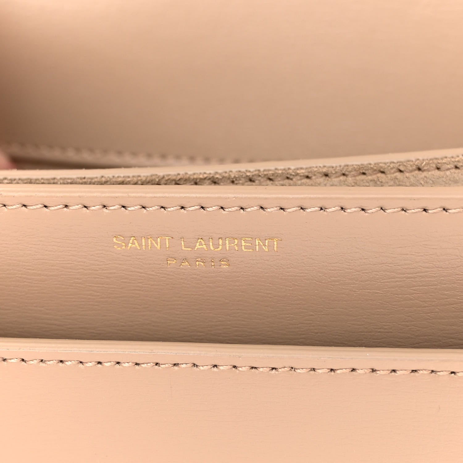 Saint Laurent Calfskin Medium Monogram Sunset Dark Beige 7 of 11