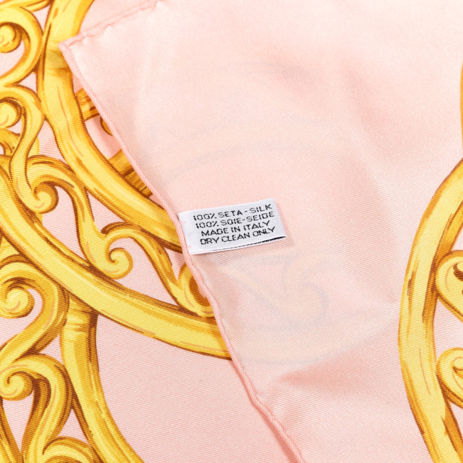 Chanel Silk CC Chain Square Scarf Pink 2 of 3