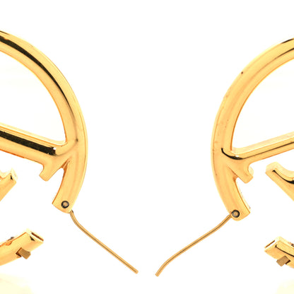 Louis Vuitton Metal Louise Hoop Earrings Gold 3 of 4