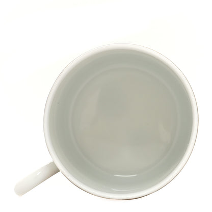 Hermes Porcelain Mosaique Au 24 Gold Coffee Cup and Saucer Set of 2 7 of 13