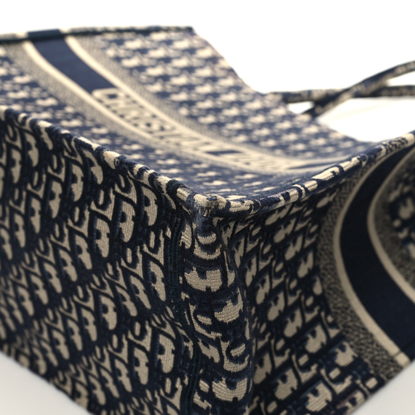Oblique Large Book Tote Blue Multicolor