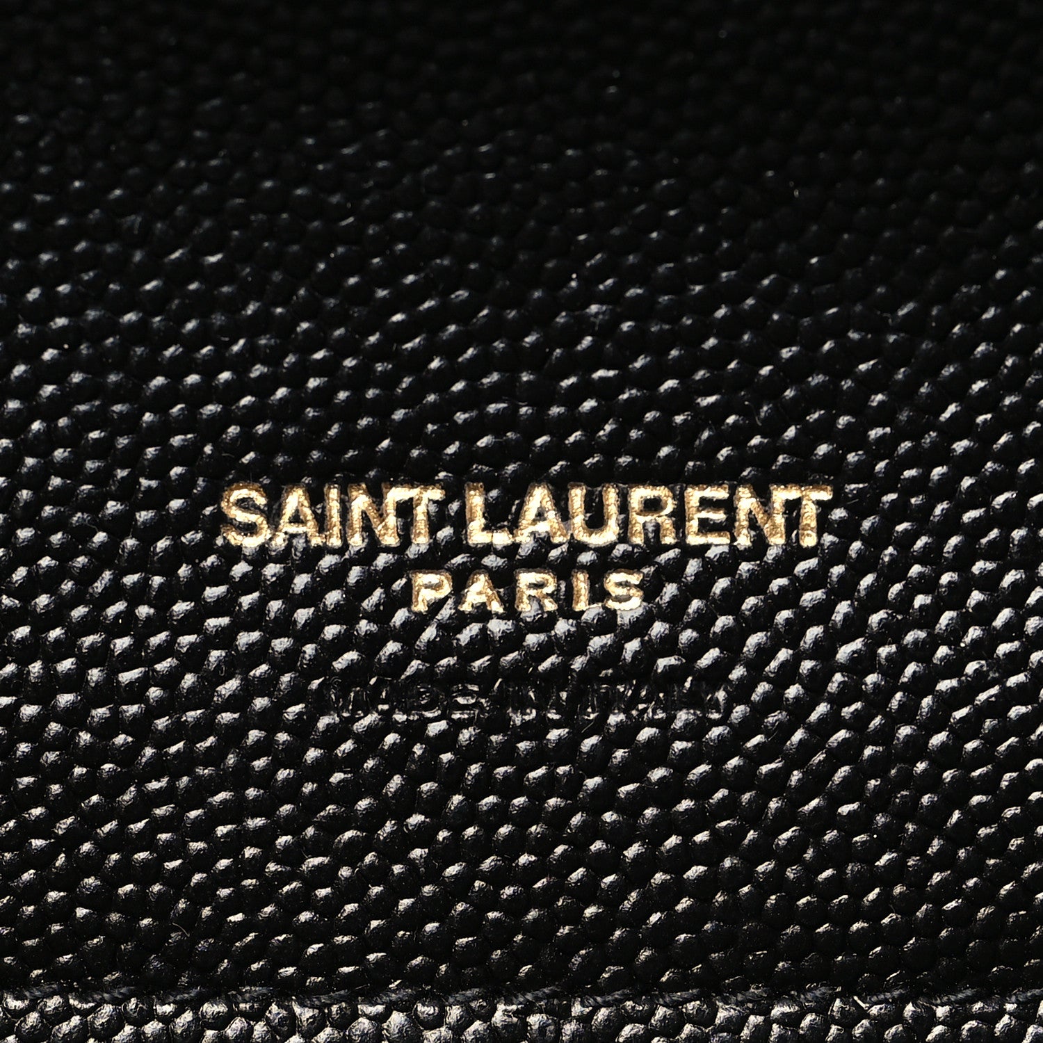 Saint Laurent Grain De Poudre Matelasse Chevron Monogram Envelope Clutch Black 6 of 9