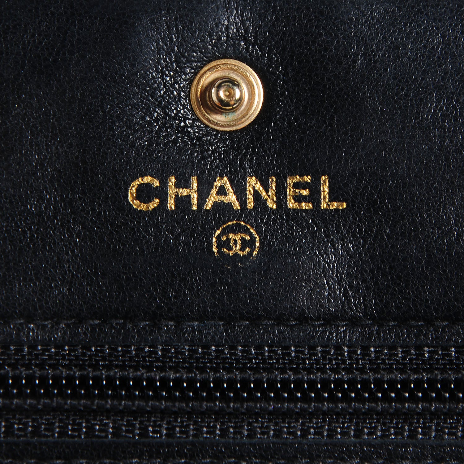Chanel Caviar Timeless CC Wallet on Chain WOC Black 6 of 10