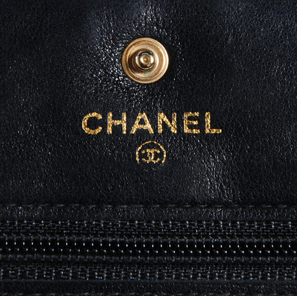 Chanel Caviar Timeless CC Wallet on Chain WOC Black 6 of 10