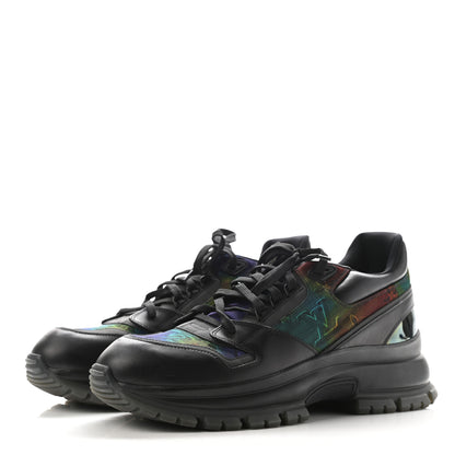 Louis Vuitton Calfskin Monogram 2054 Trail Sneakers 9 Black Multicolor 3 of 9