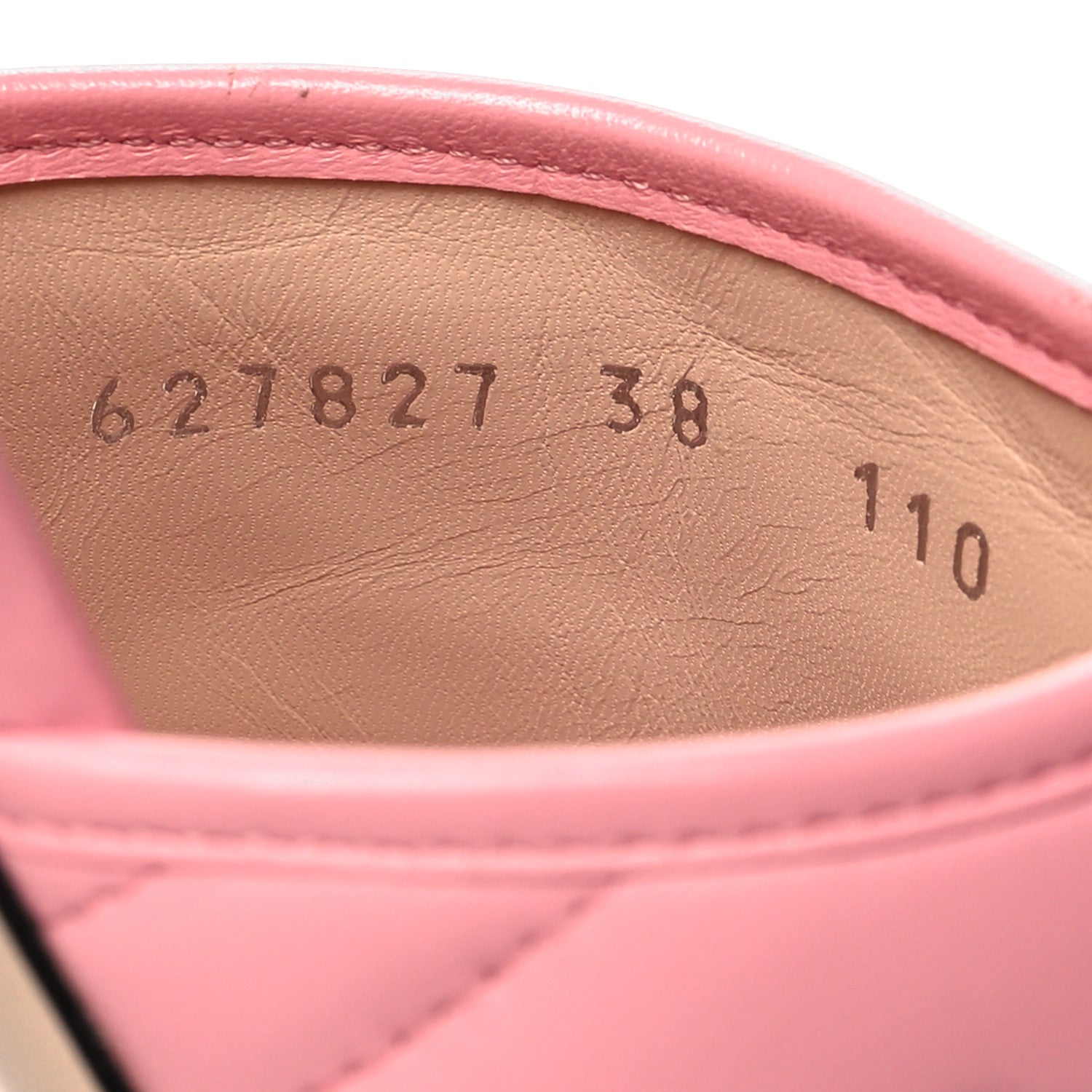 Gucci Nappa Matelasse GG Marmont Flat Slide Sandals 38 Wild Rose 6 of 8