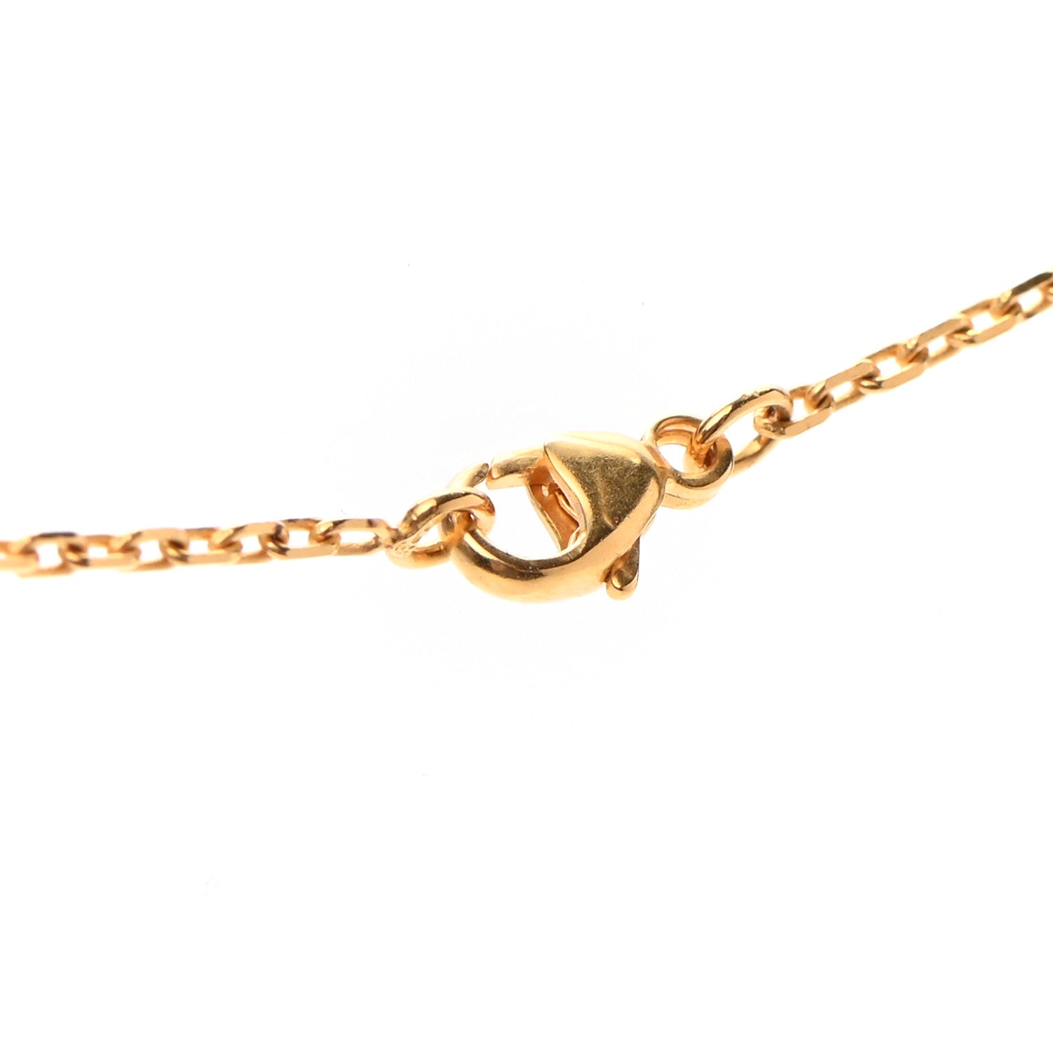 Hermes Lacquered Gold Mini Pop H Pendant Necklace Rose Dragee 4 of 7