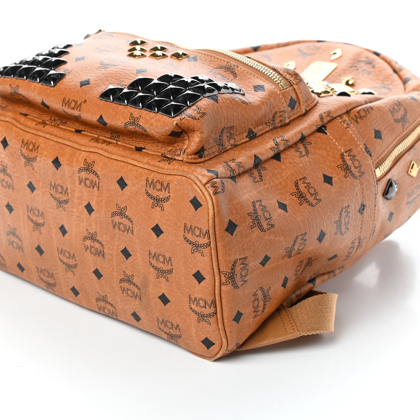 Visetos Studded Medium Stark M Backpack Cognac