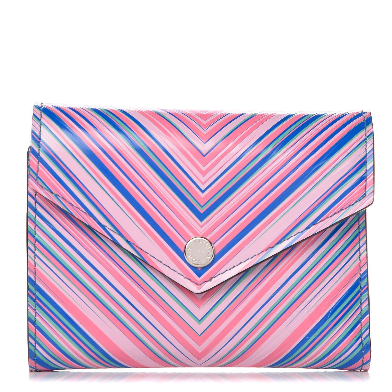 Louis Vuitton Epi Tropical Victorine Wallet Blue Rose 1 of 7