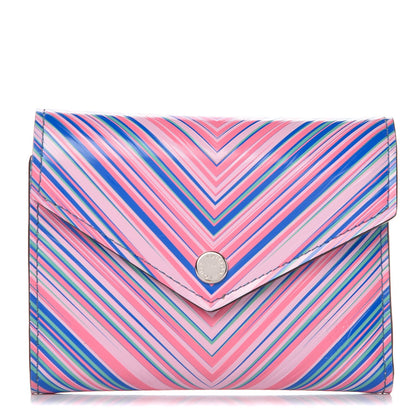 Louis Vuitton Epi Tropical Victorine Wallet Blue Rose 1 of 7