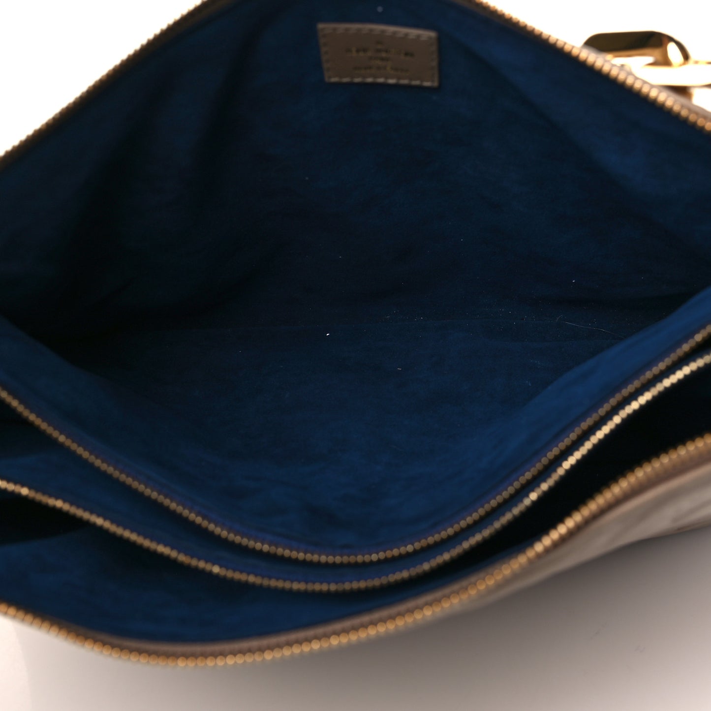 Lambskin Embossed Monogram Coussin MM Taupe