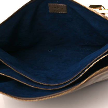 Louis Vuitton Lambskin Embossed Monogram Coussin MM Taupe 5 of 8