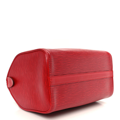 Louis Vuitton Epi Speedy 25 Castillan Red 4 of 11