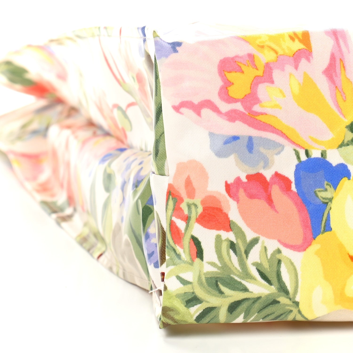 Gucci Patent Canvas Frame Logo Floral Print Vertical Tote Multicolor 8 of 9