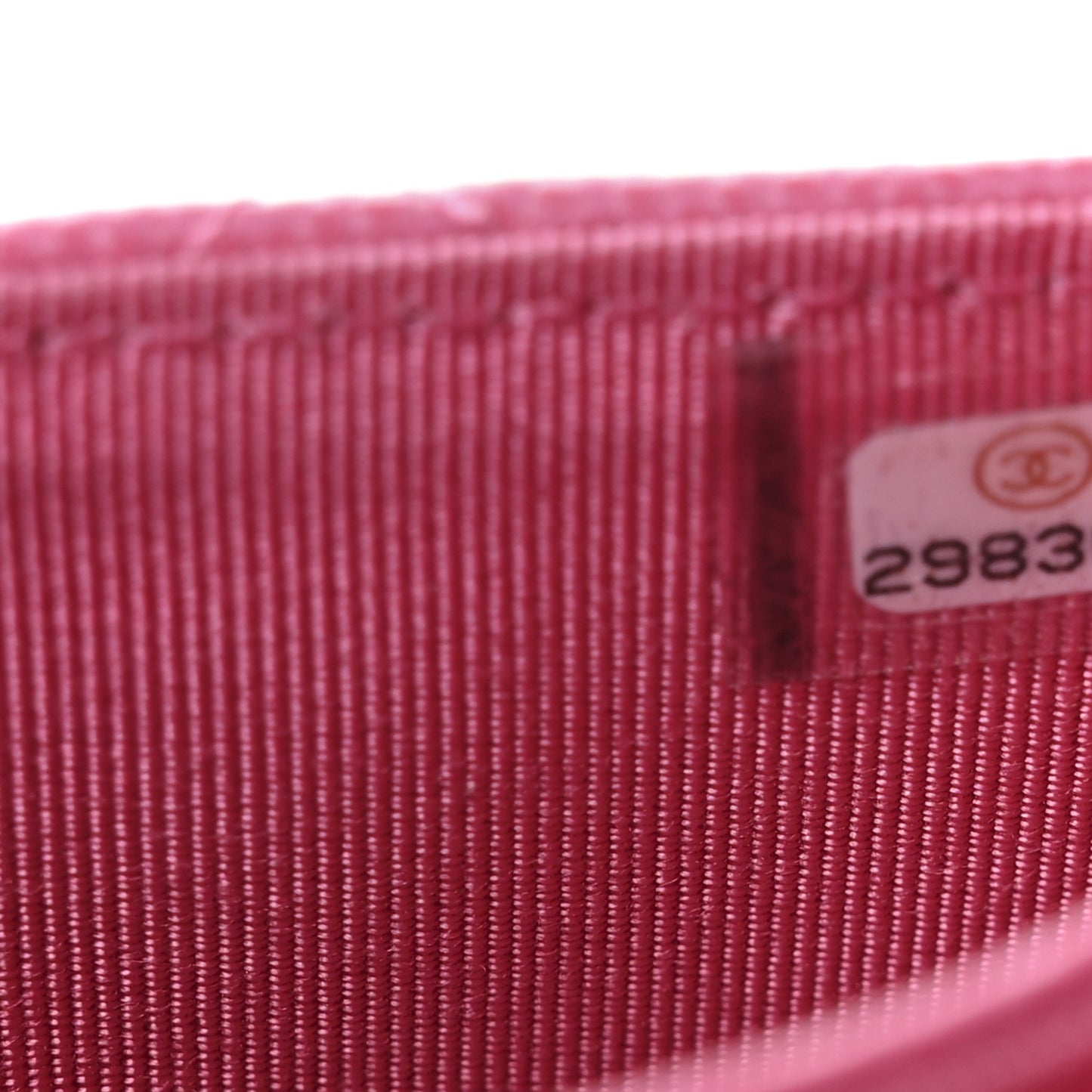 Caviar Quilted Flap Card Holder Wallet Pink