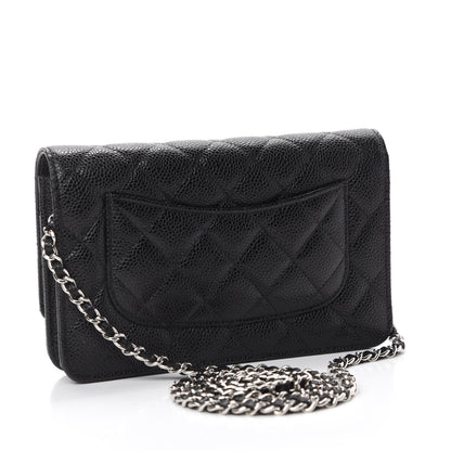 Chanel Caviar Quilted Wallet On Chain WOC Black 2 of 11