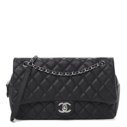 Chanel Caviar Quilted Jumbo Easy Flap Black 1 of 11