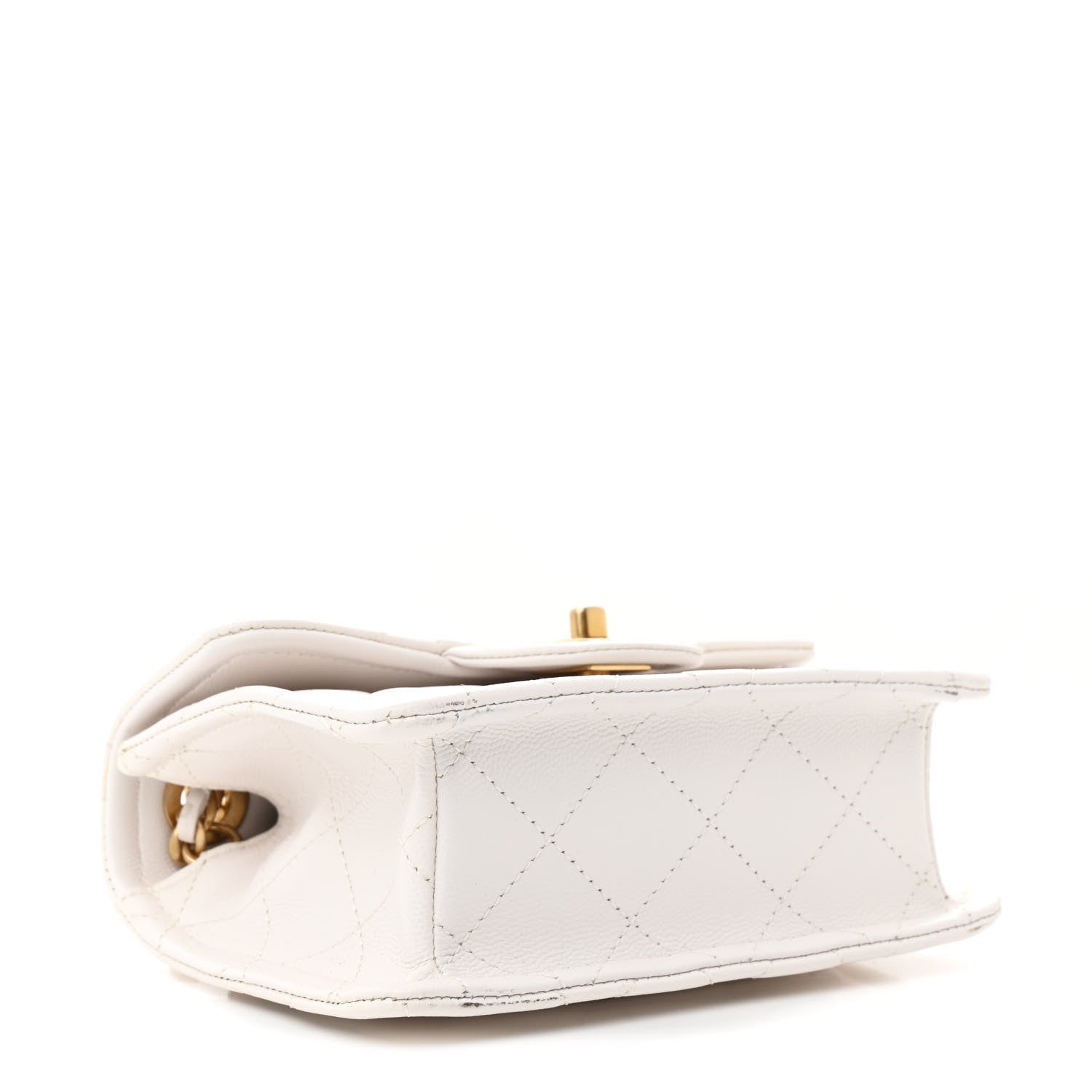Chanel Caviar Quilted Mini Sweet Classic Flap White 4 of 12