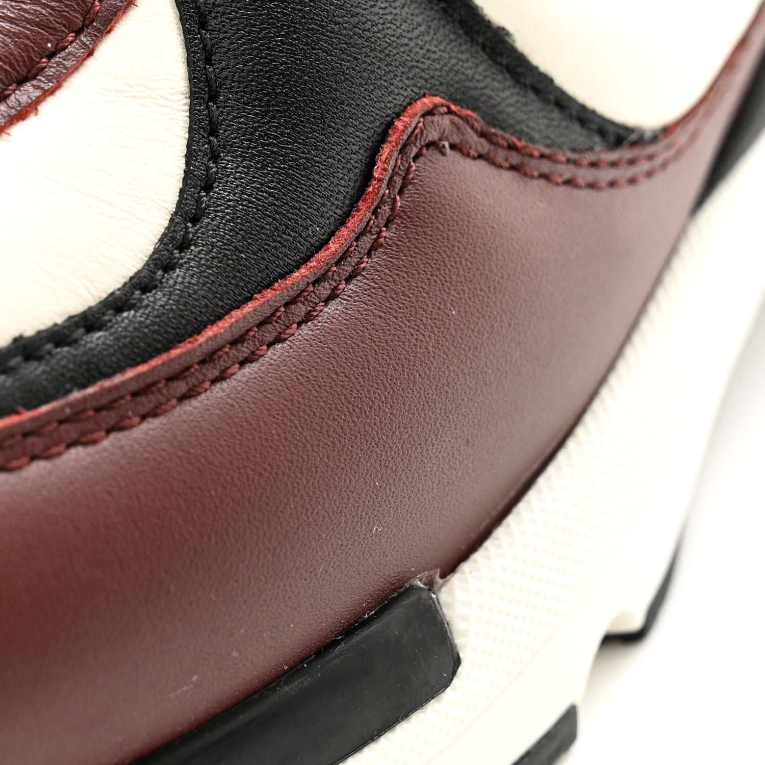 Chanel Calfskin CC Sneakers 38 Brown White Black 10 of 12
