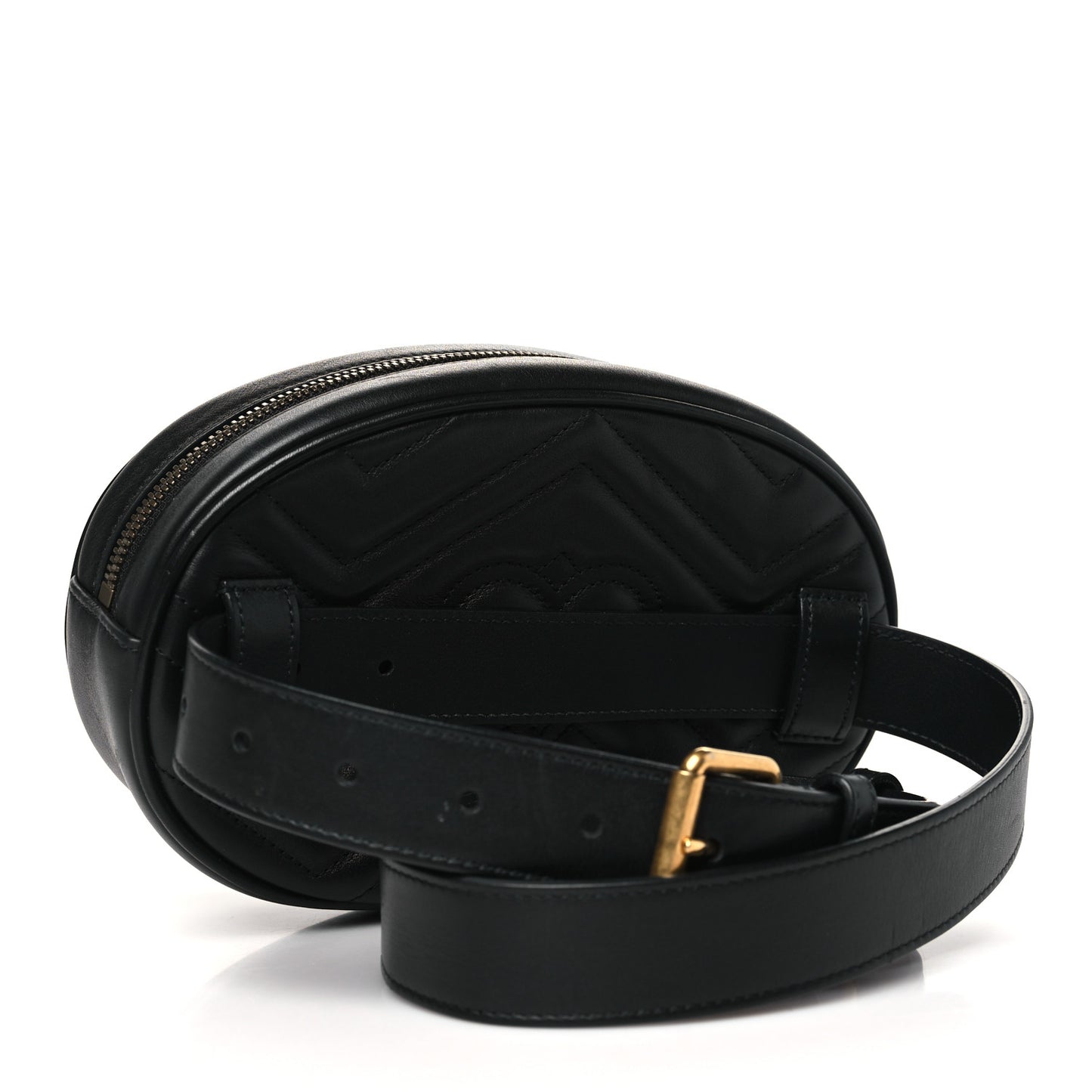 Calfskin Matelasse GG Marmont Belt Bag 85 34 Black