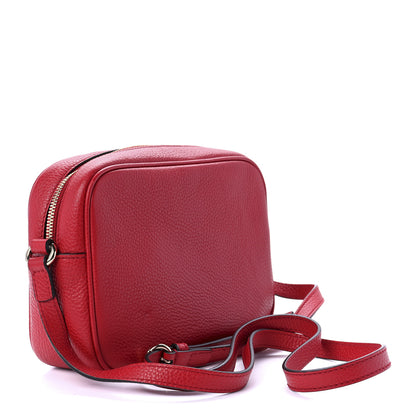 Gucci Pebbled Calfskin Small Soho Disco Bag Tabasco Red 3 of 10