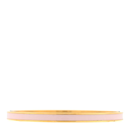 Hermes Enamel Extra Narrow Uni Bracelet 70 Rose Cadeur 2 of 3