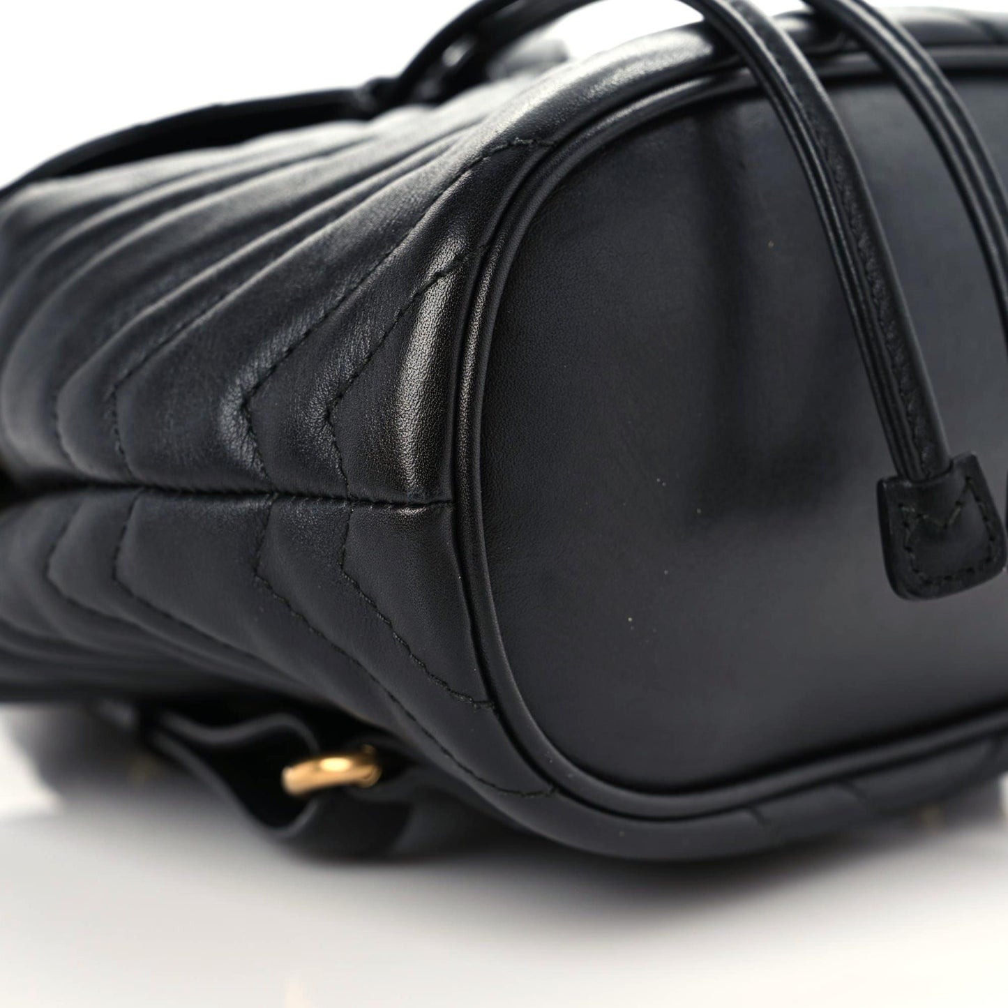 Calfskin Matelasse GG Marmont Flap Backpack Black