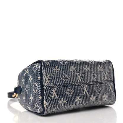 Louis Vuitton Monoglam Speedy Bandouliere 20 Blue 3 of 8