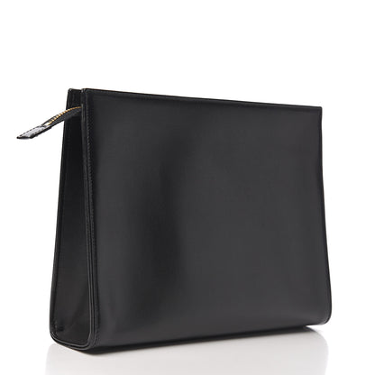 Gucci Textured Calfskin Horsebit 1955 Zip Pouch Black 2 of 9
