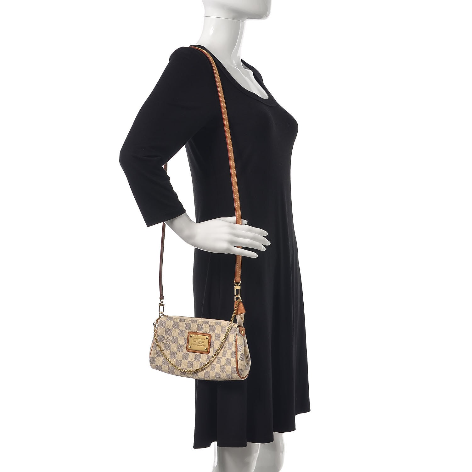 Louis Vuitton Damier Azur Eva Clutch 2 of 11