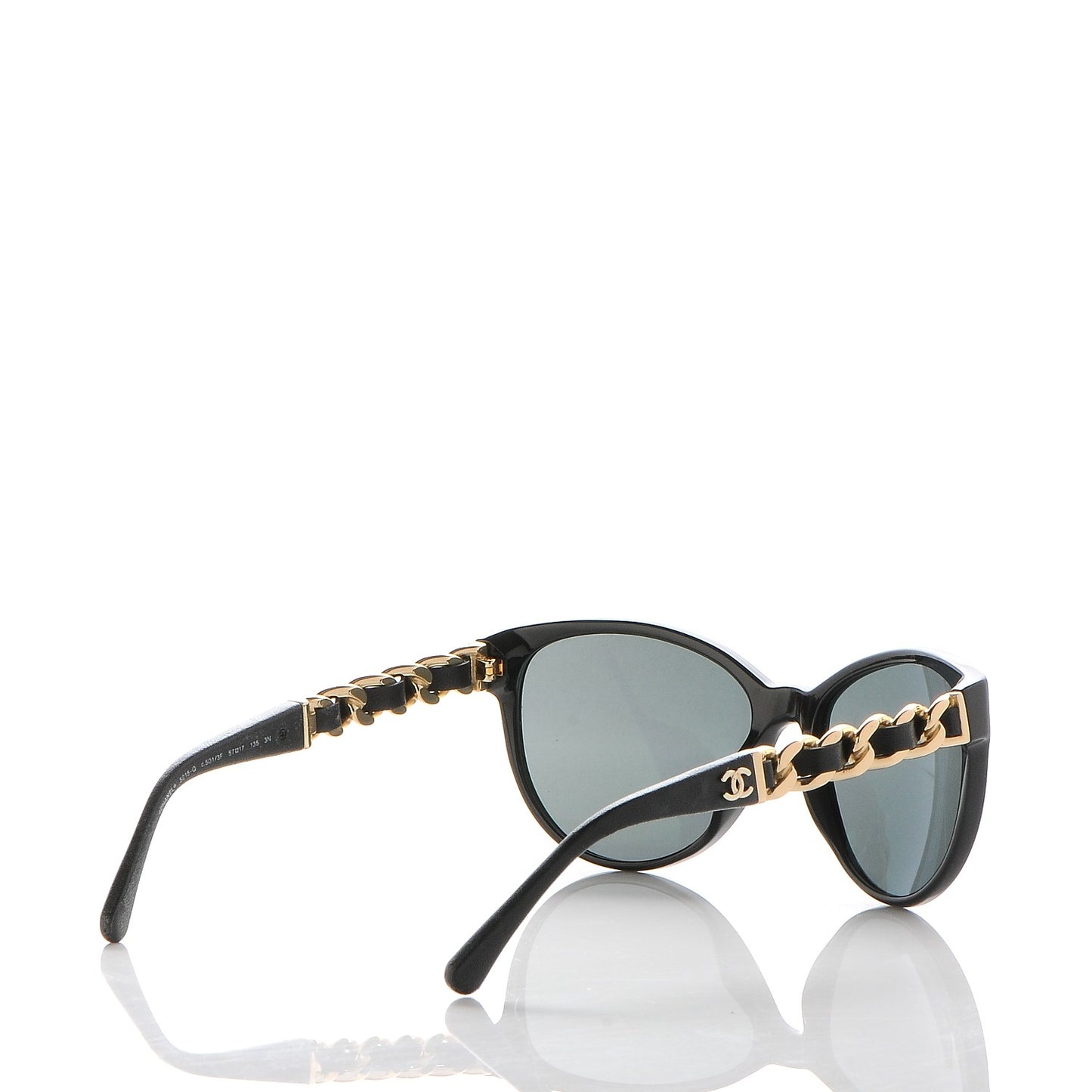 CC Chain Sunglasses 5215Q Black