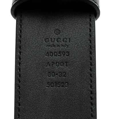 Gucci Calfskin Double G 40mm Belt 80 32 Black 3 of 5