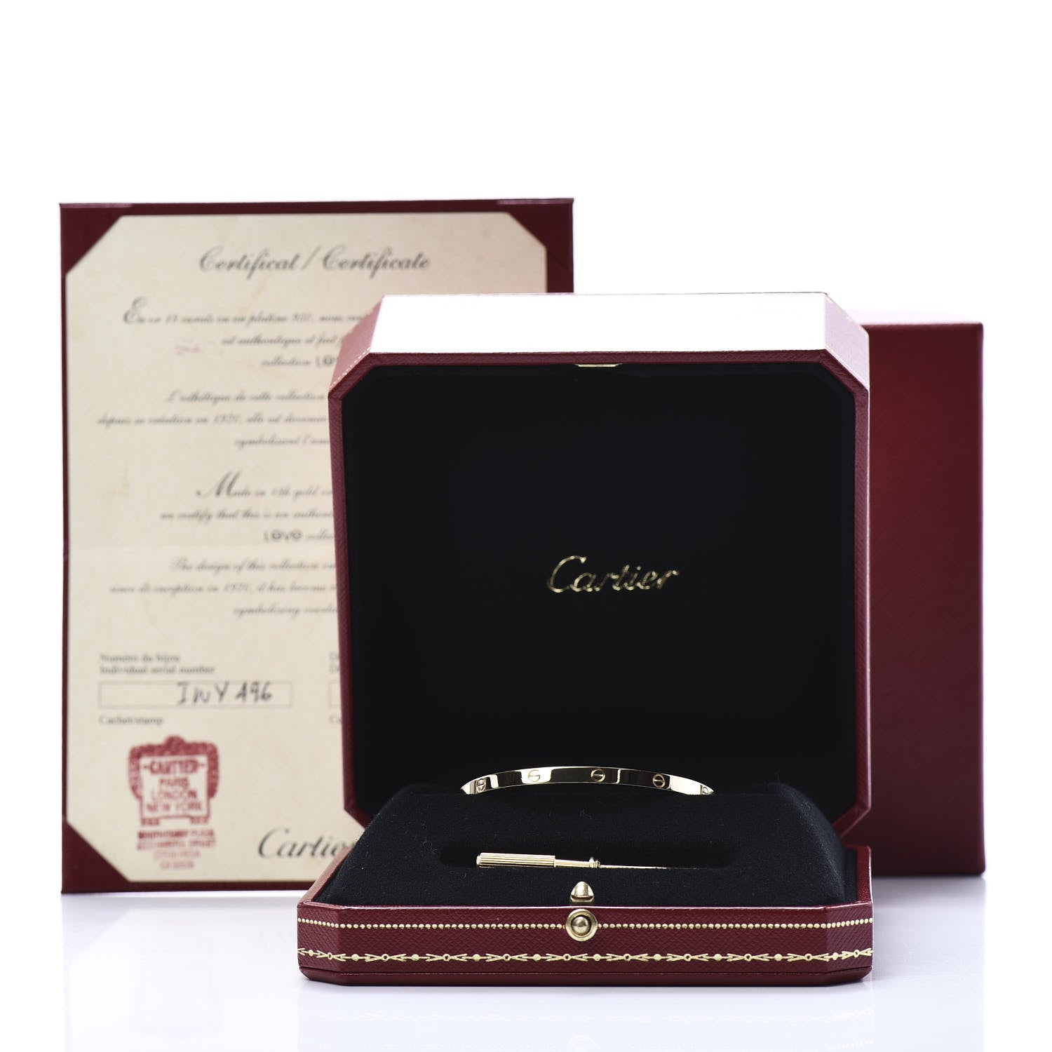 Cartier 18K Yellow Gold Small LOVE Bracelet 16 5 of 5