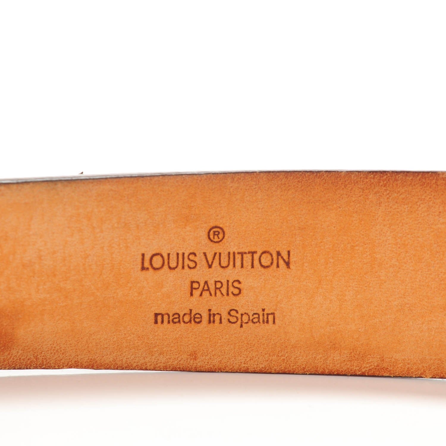 Louis Vuitton Monogram Ceinture Belt Gold Buckle 85 34 5 of 9