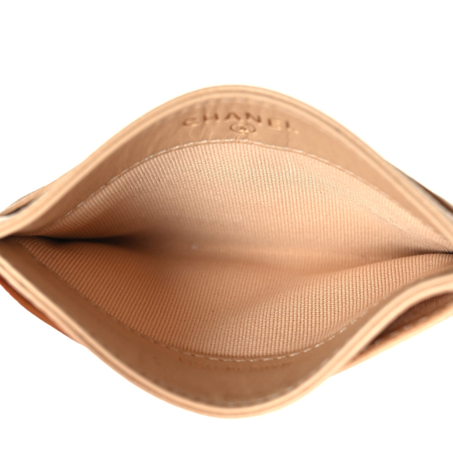Chanel Caviar Quilted Card Holder Beige 5 of 9