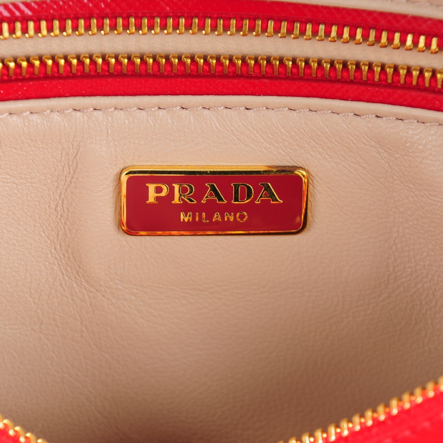Prada Saffiano Vernice Crystal Studded Clutch Rosso 6 of 8