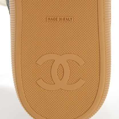 Chanel Calfskin Quilted Hightop Tennis Shoes 35.5 Light Brown 7 of 9