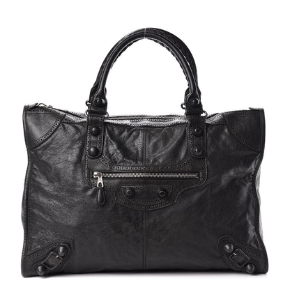 Balenciaga Agneau Giant Brogues Hardware Weekender Black 1 of 20