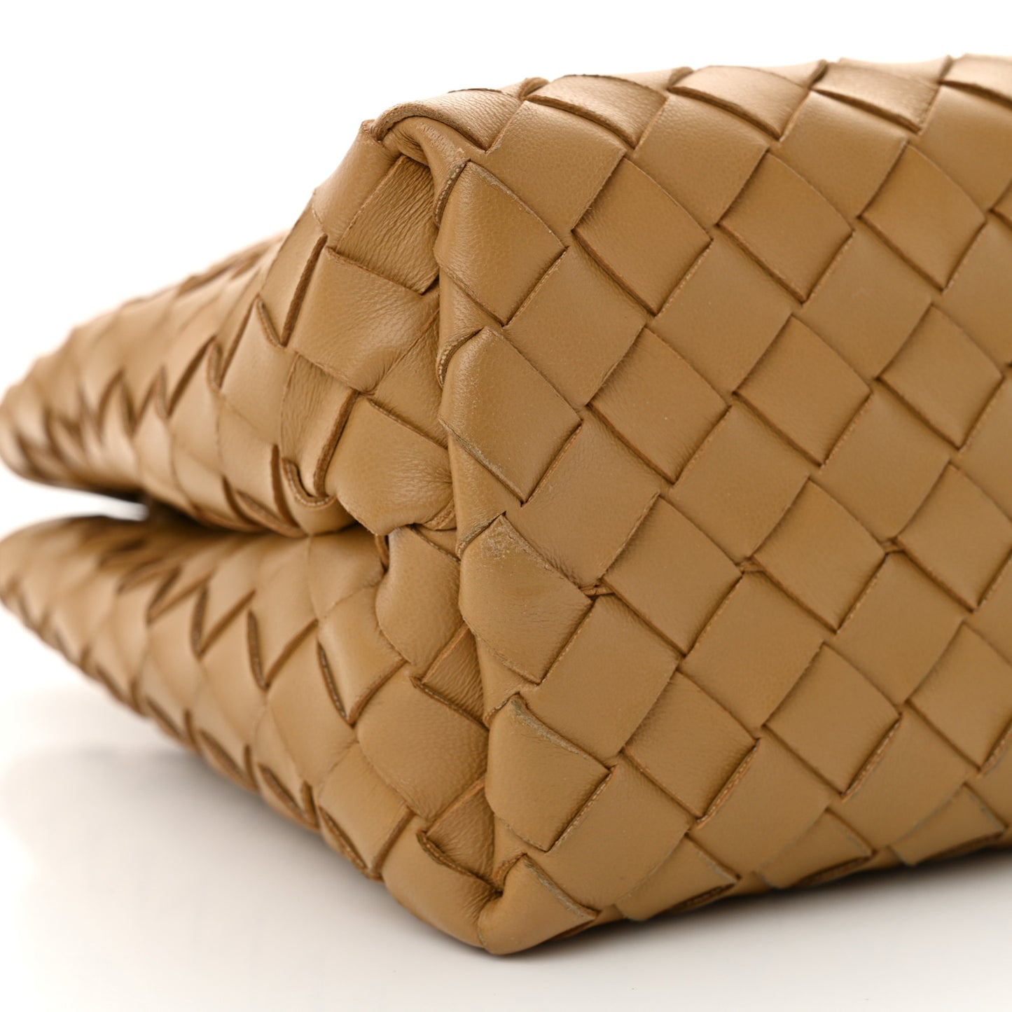 Nappa Intrecciato Small Andiamo Shoulder Bag Dark Praline