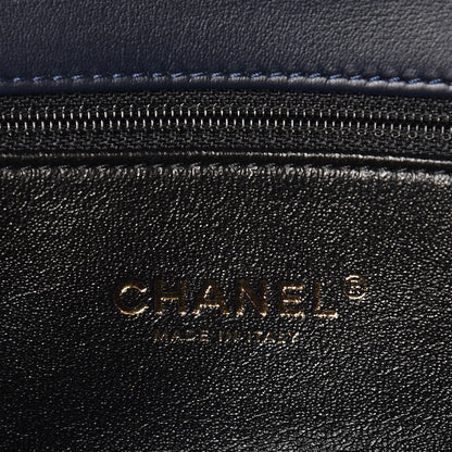 Chanel Caviar Quilted Small CC Filigree Flap Navy Black 6 of 8